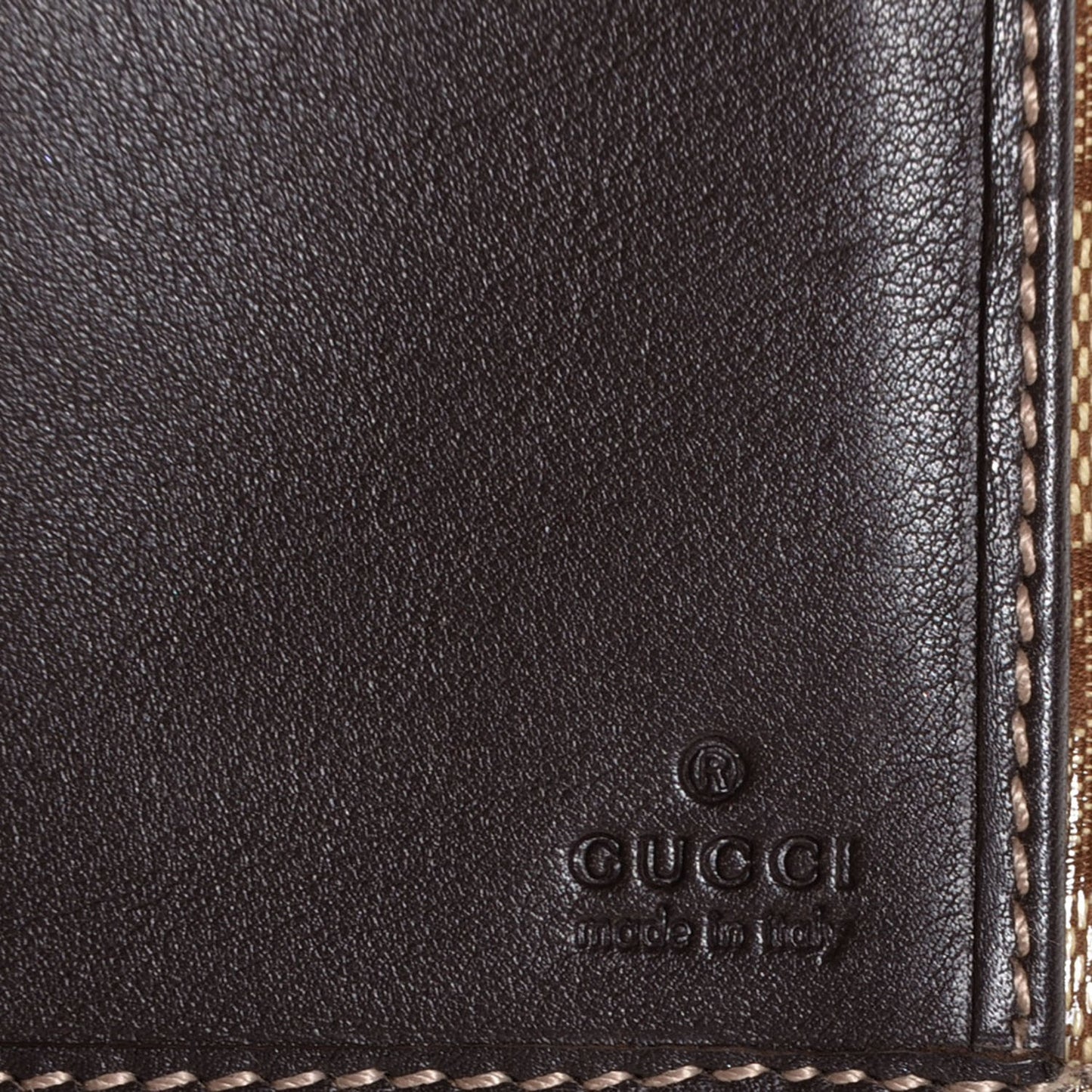 Crystal Monogram Hysteria Continental Wallet Brown