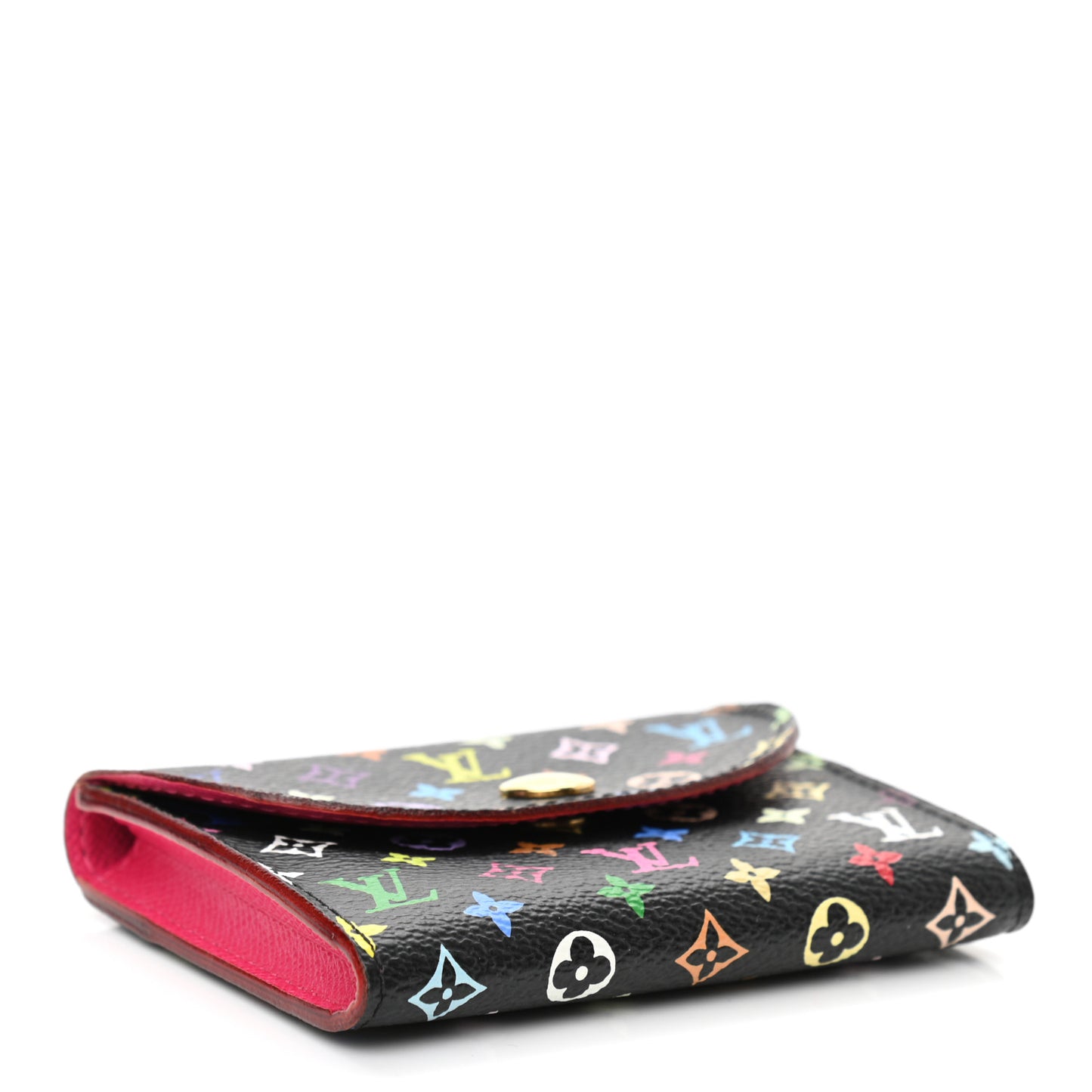 Monogram Multicolor Business Card Holder Black Grenade