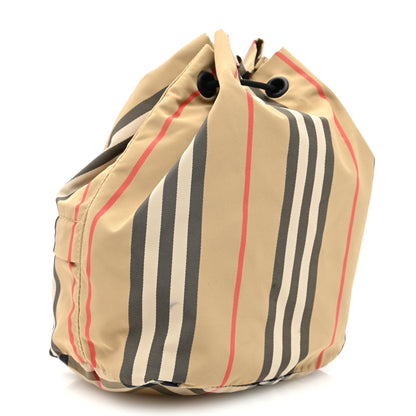 Burberry Econyl Icon Stripe Phoebe Drawcord Pouch Archive Beige 4 of 8
