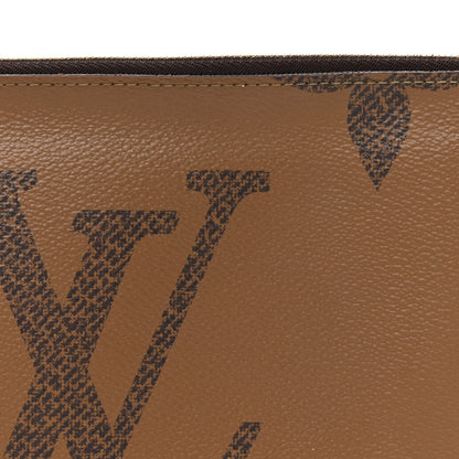 Louis Vuitton Reverse Monogram Giant Double Zip Pochette 8 of 12