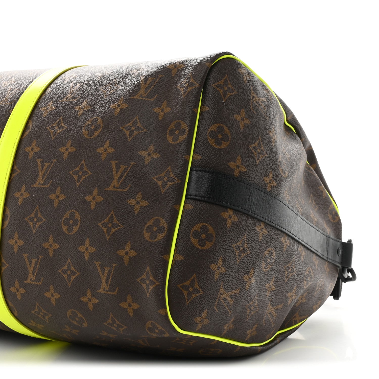 Louis Vuitton Monogram Macassar Keepall Bandouliere 50 Florescent Yellow 8 of 8