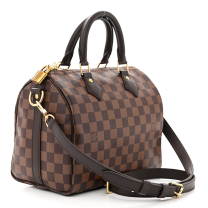 Louis Vuitton Damier Ebene Speedy Bandouliere 25 3 of 10
