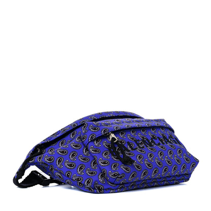 Balenciaga Sport Nylon Logo Paisley Print Wheel Belt Bag Navy Black 3 of 9