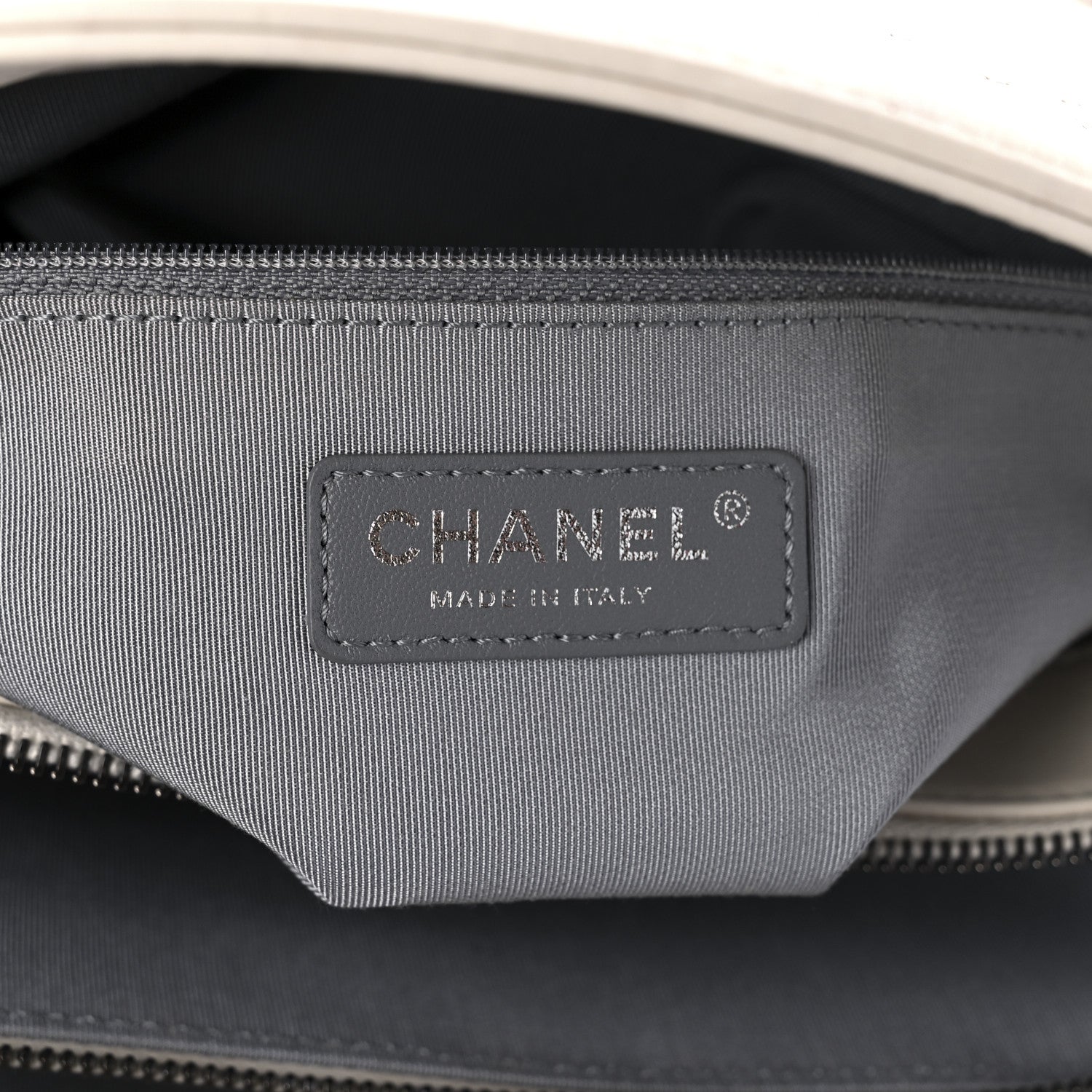 Chanel Glazed Calfskin Quilted Korean Garden Tote Off White 5 of 8
