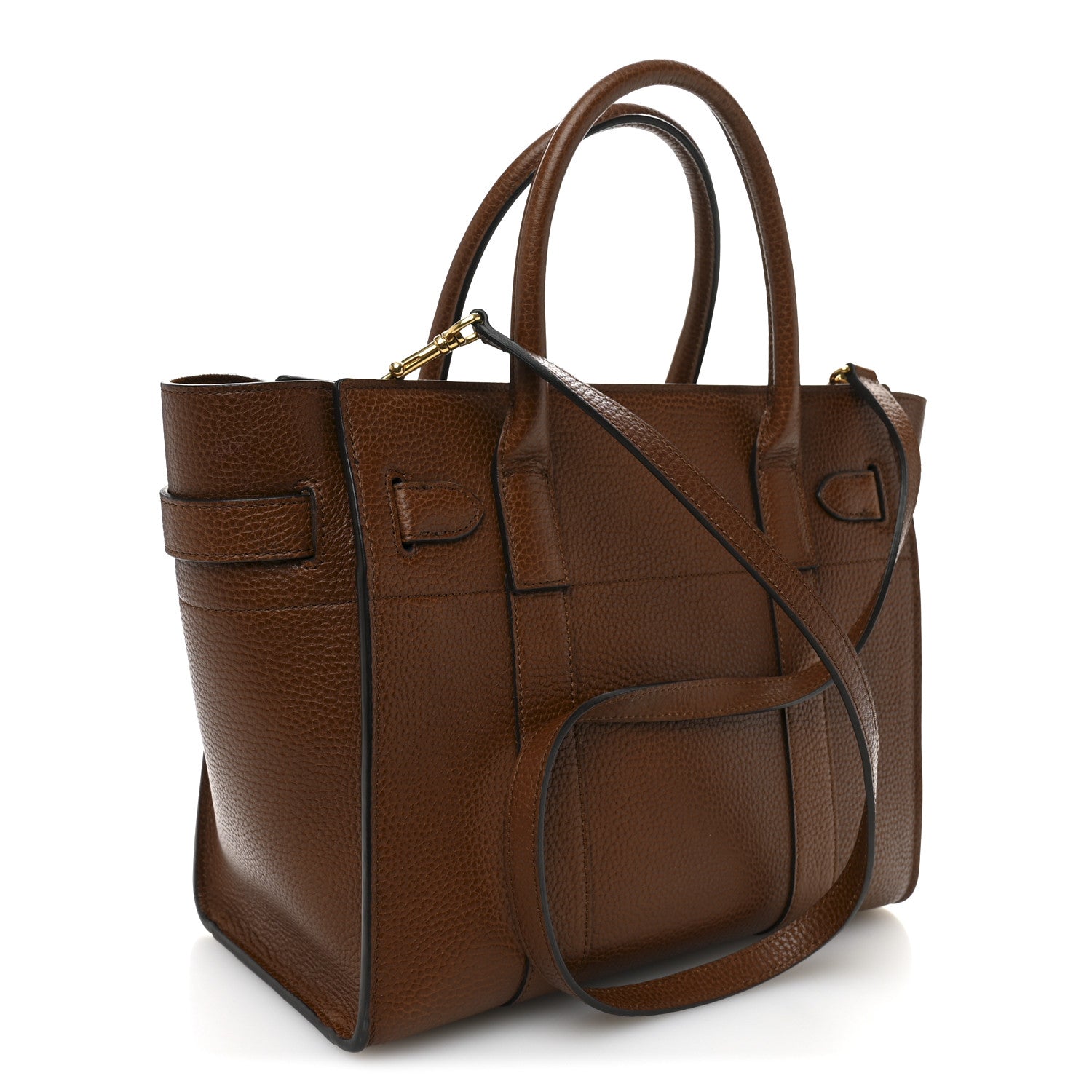 Mulberry Small Classic Grain Small Zipped Bayswater Oak 3 of 11