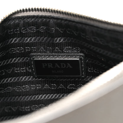 Prada Saffiano Travel Pocket Zippered Shoulder Bag Marmo 5 of 12