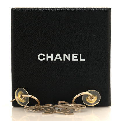 Chanel CC Bow Drop Earrings Gold 5 of 5