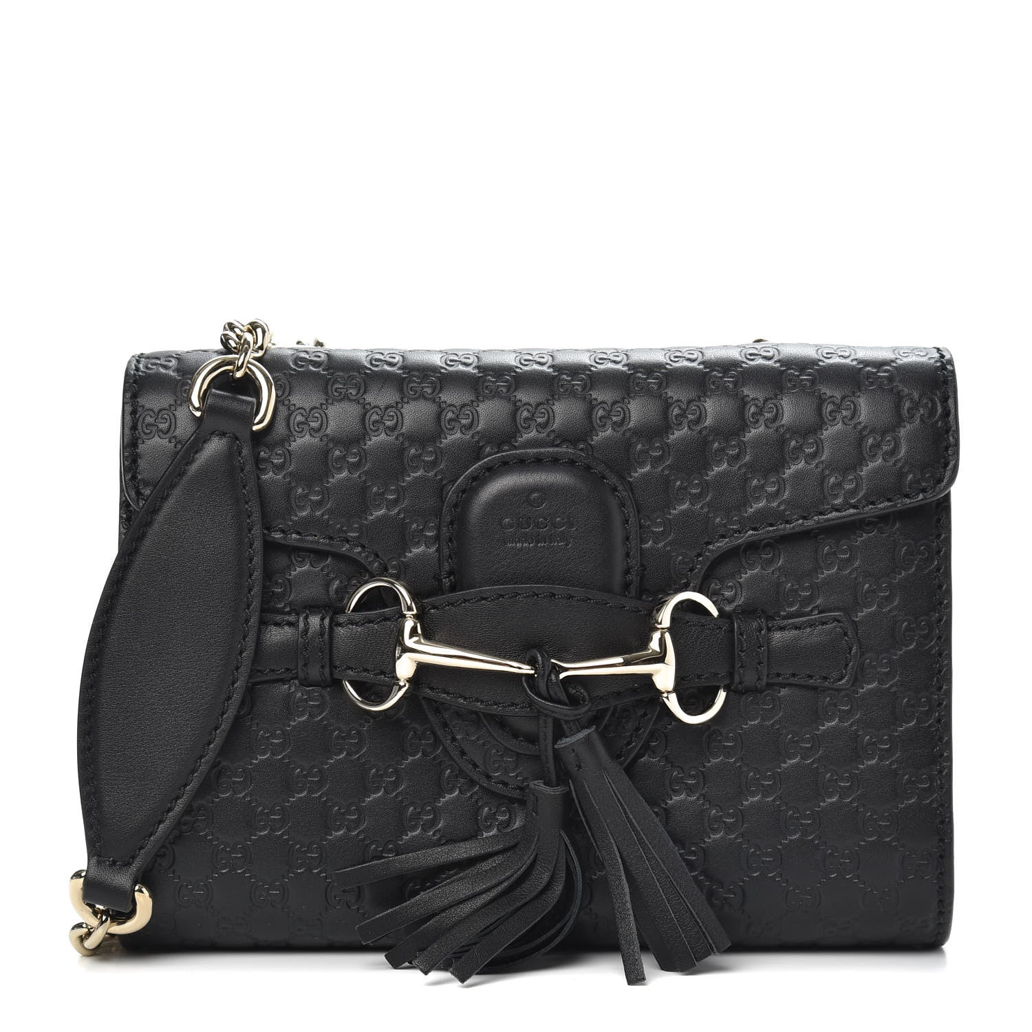 Gucci Microguccissima Mini Emily Shoulder Bag Black 1 of 10