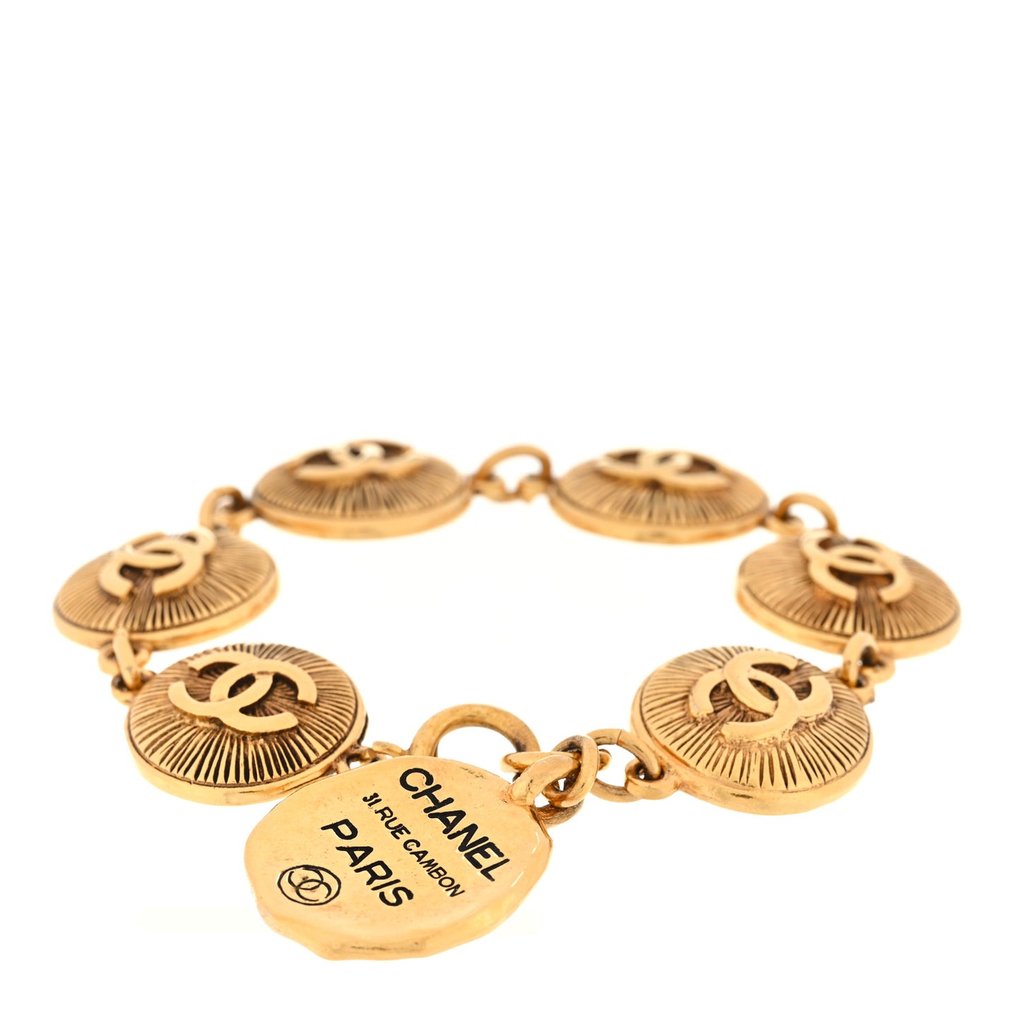 CC Medallion Bracelet Gold
