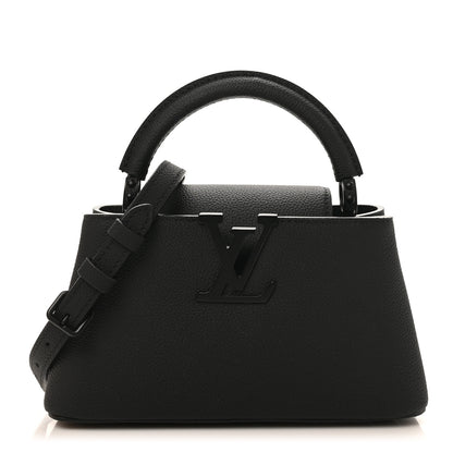 Louis Vuitton Matte Taurillon Capucines East West Mini All Black 1 of 10
