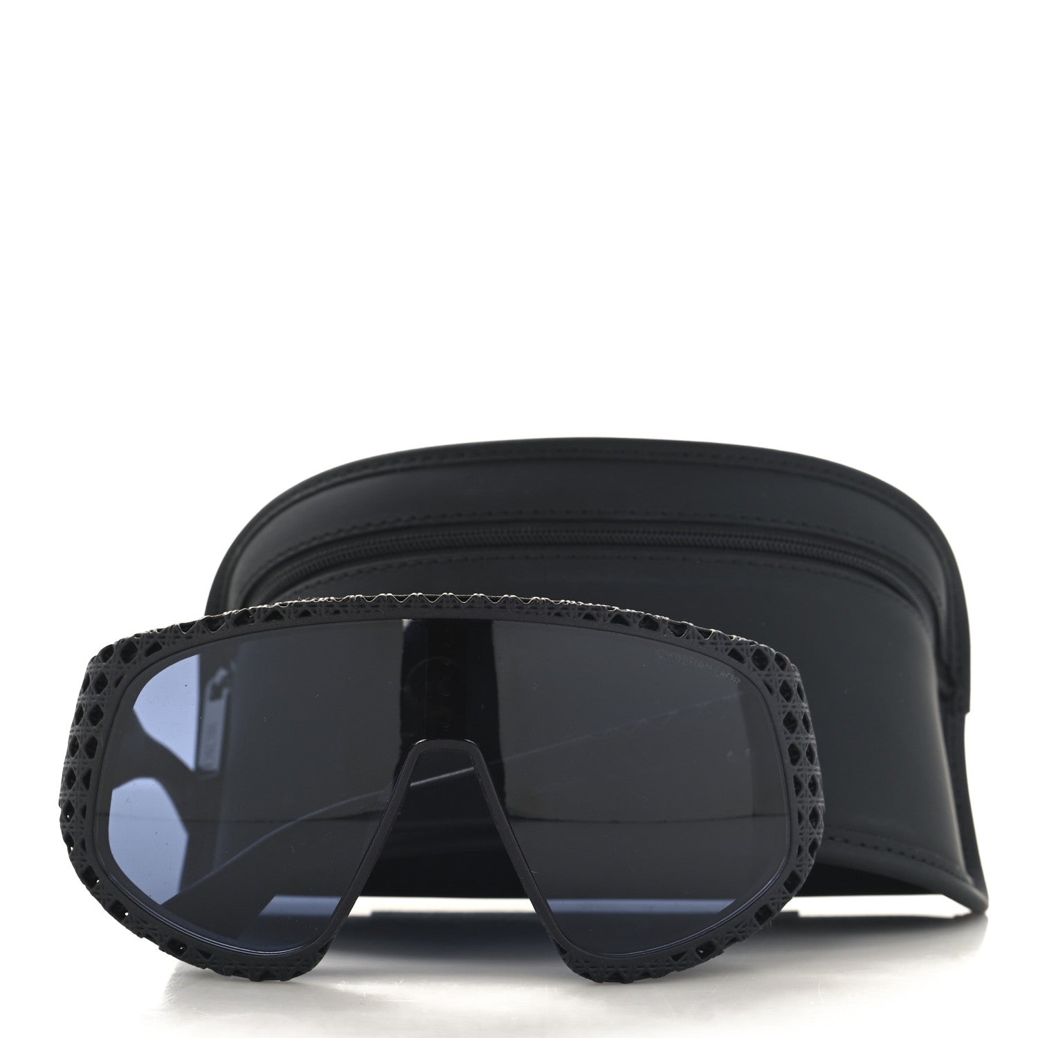 Christian Dior Acetate Nylon Cannage Mask Dior3D M1U Sunglasses Black 8 of 8