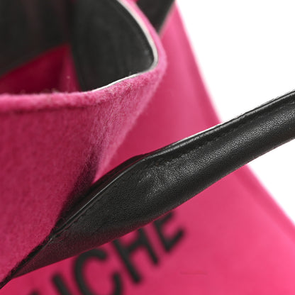 Saint Laurent Wool Rive Gauche Tote Fuchsia 12 of 13