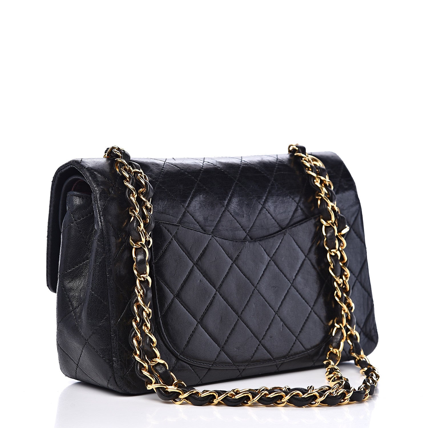 Chanel Lambskin Quilted Small Double Flap Black 2 of 24