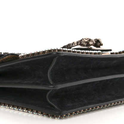 Gucci GG Supreme Monogram Crystal Small Dionysus Shoulder Bag Black 9 of 12