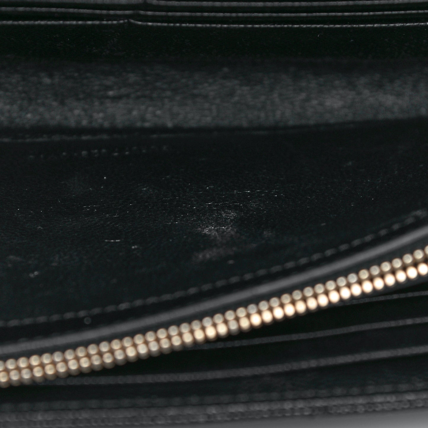 Grain De Poudre Matelasse Chevron Monogram Chain Wallet Black