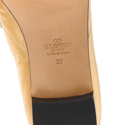 Valentino Garavani Metallic Nappa Panther Loafers 39 Deep Gold 6 of 9