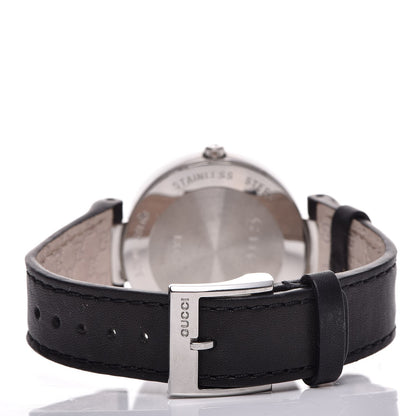 Gucci Stainless Steel Calfskin 37mm Interlocking G Quartz Watch Black 4 of 8