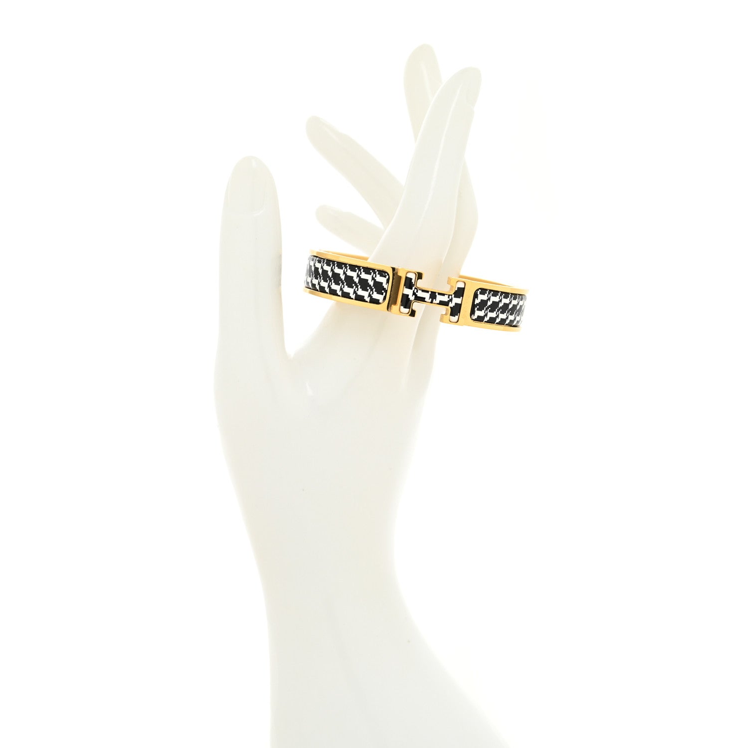 Hermes Enamel Narrow Cheval Pixel Clic Clac H Bracelet PM Positif Negatif 2 of 5