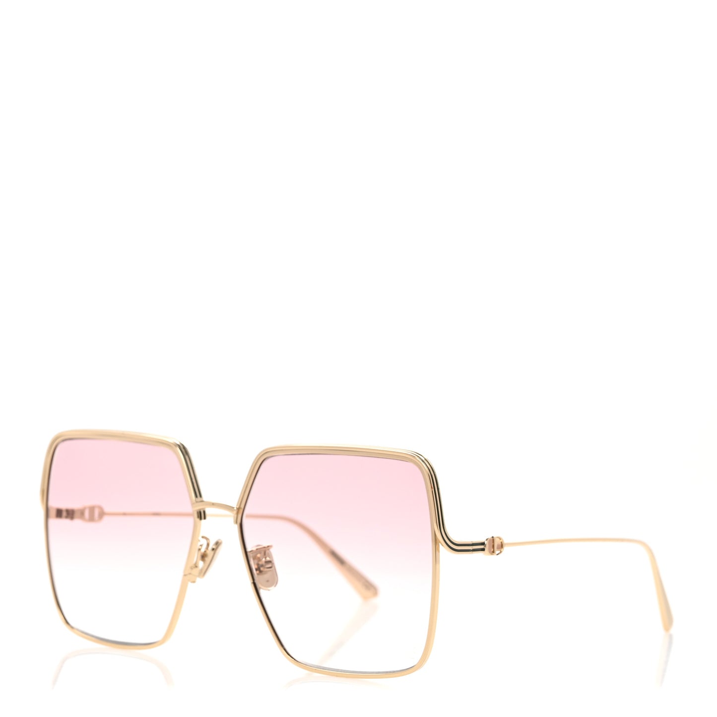 Metal EverDior Square Sunglasses Rose Gold