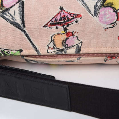 Chanel Cotton Canvas Hobo Pink 14 of 15