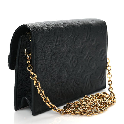 Louis Vuitton Empreinte Vavin Chain Wallet Black 3 of 9