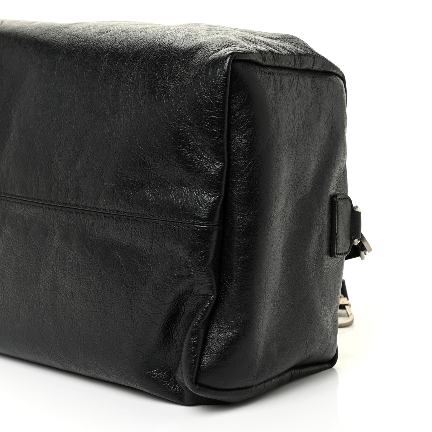 Fluffy Calfskin Morpheus Convertible Backpack Black