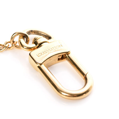 Louis Vuitton Metal Pochette Extender Key Ring Chain Gold 3 of 5