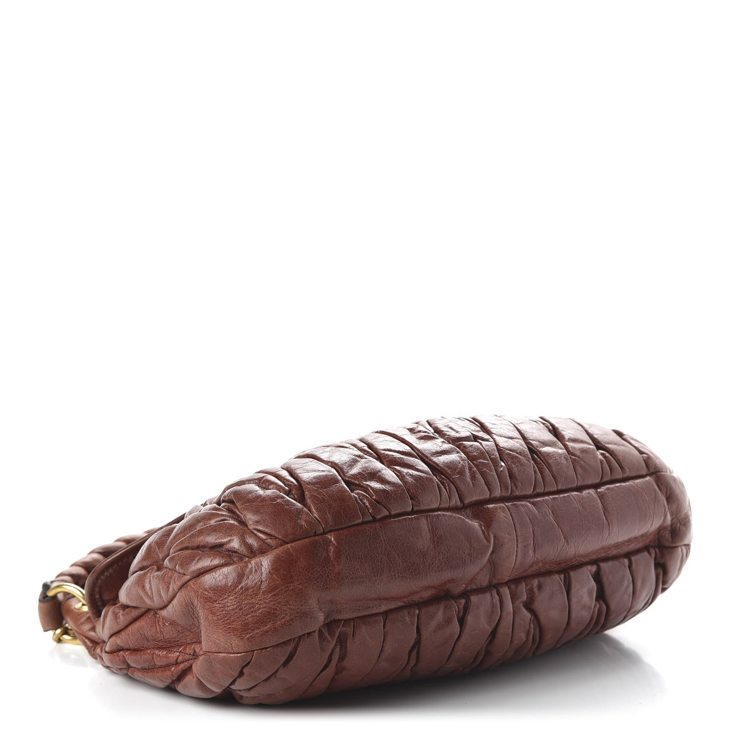 Miu Miu Nappa Matelasse Coffer Hobo Brown 4 of 9