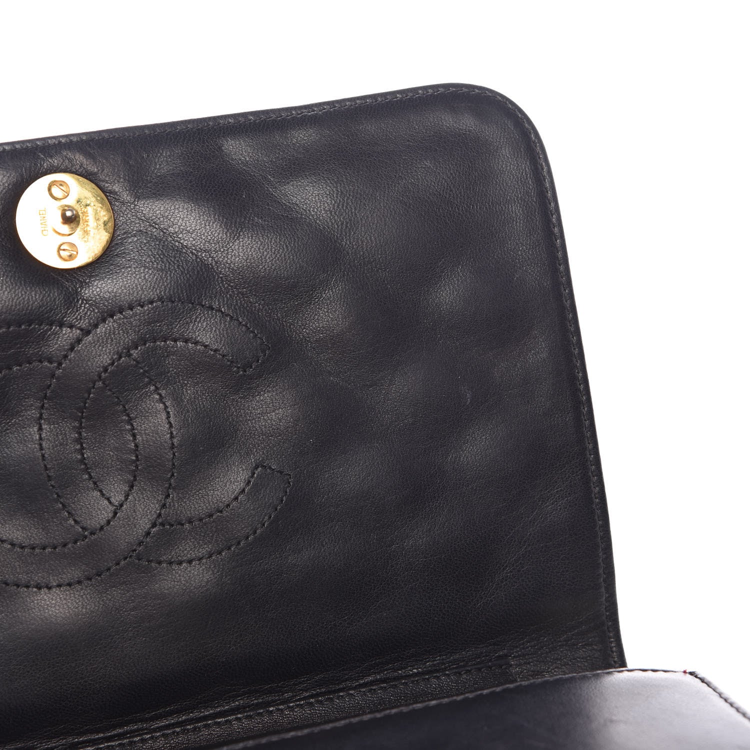 Chanel Lambskin Quilted Small Single Flap Black 8 of 13