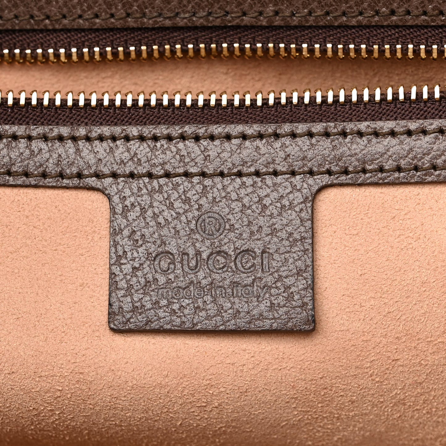 GG Supreme Monogram Web Medium Ophidia Tote Bag Brown