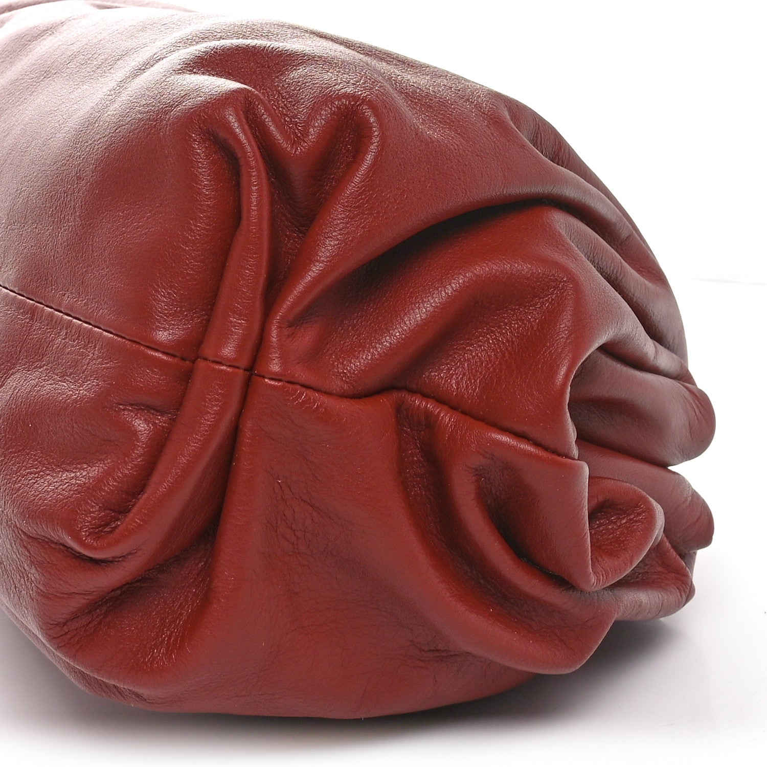 Bottega Veneta Smooth Butter Calf The Pouch Oversized Clutch Rust 11 of 11
