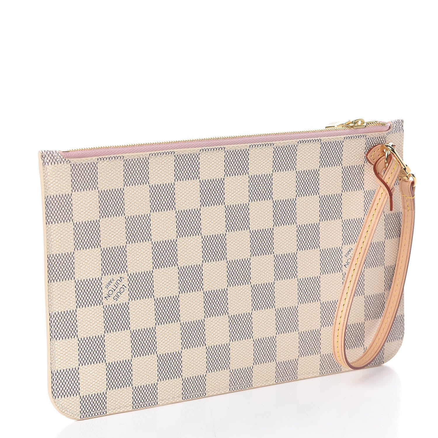 Louis Vuitton Damier Azur Neverfull MM GM Pochette Rose Ballerine 3 of 6