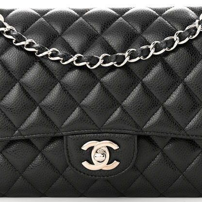 Chanel Caviar Quilted Medium Double Flap Black 8 of 11