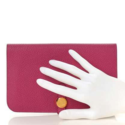Hermes Togo Dogon Duo Wallet Tosca 2 of 8