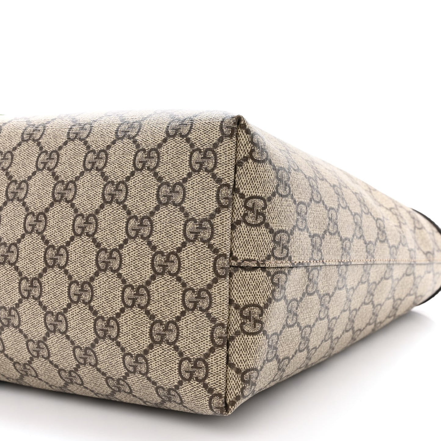 GG Supreme Monogram Medium Ophidia Shopping Tote Brown