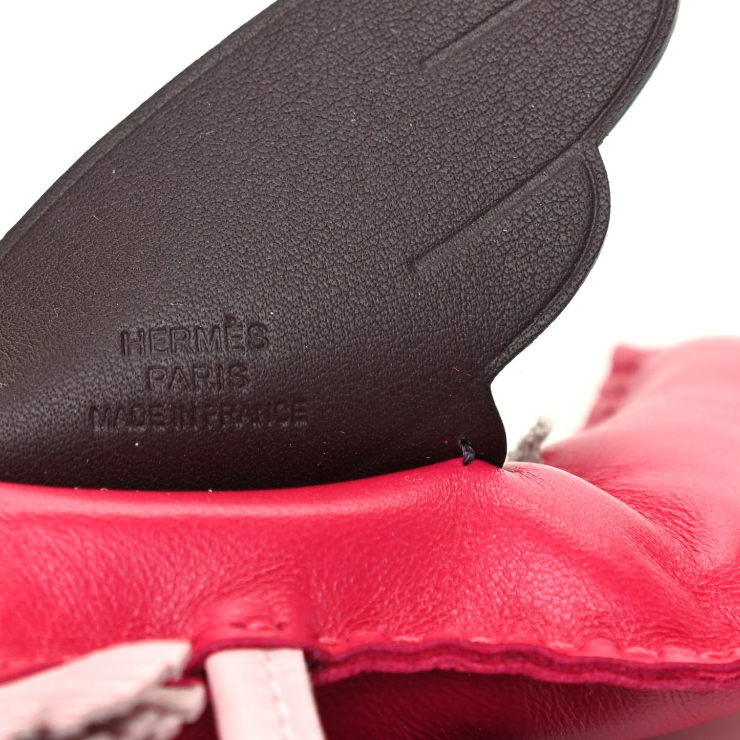 Milo Lambskin Grigri Rodeo Pegase Horse Bag Charm MM Framboise Rose Sakura Rouge Sellier