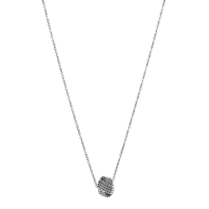 Tiffany Sterling Silver Twist Knot Pendant Necklace 1 of 7