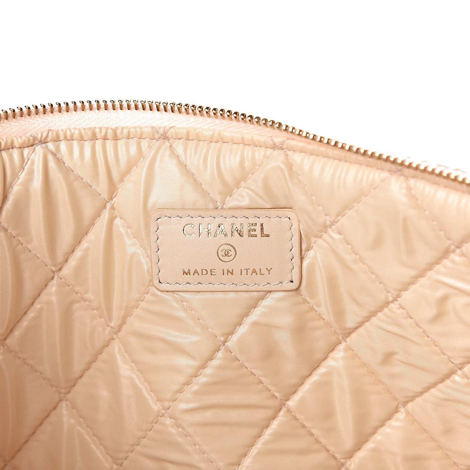 Chanel Woven Raffia Large Deauville Pouch White 6 of 8