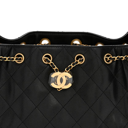 Chanel Caviar Quilted Mini Chanel 25 Handbag Black 8 of 11