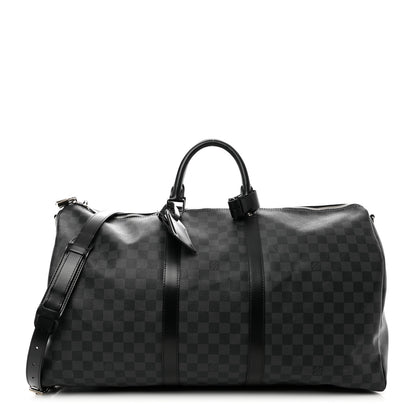 Louis Vuitton Damier Graphite Keepall Bandouliere 55 1 of 8