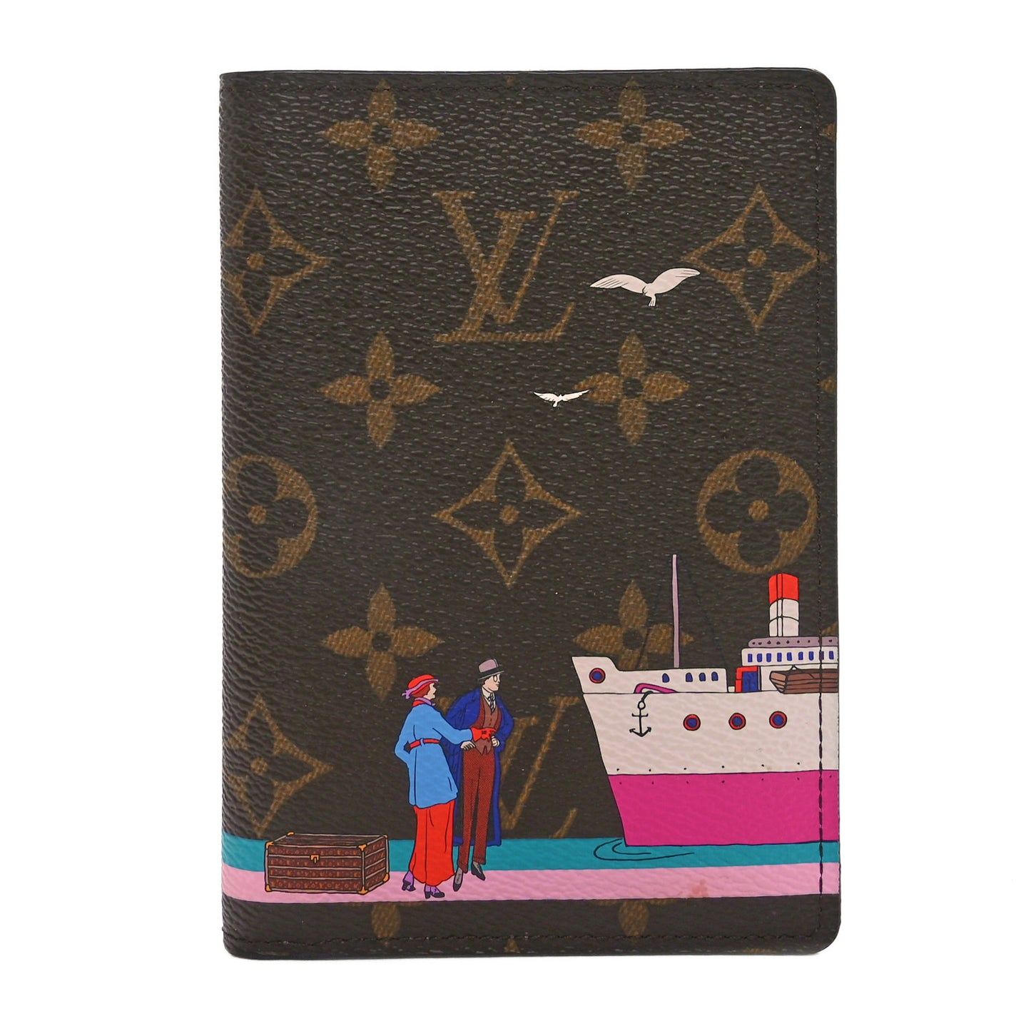 Monogram 2016 Christmas Animation Passport Cover Rose Ballerine