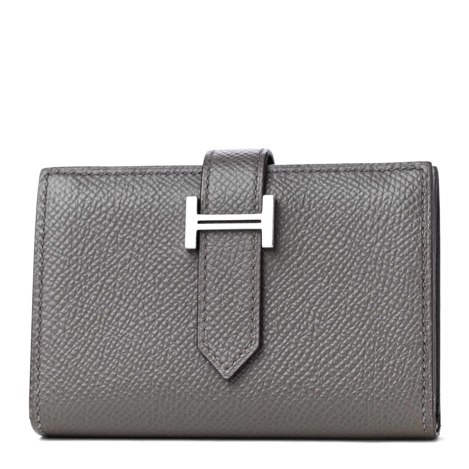 Hermes Epsom Mini Bearn Wallet Etain 1 of 4