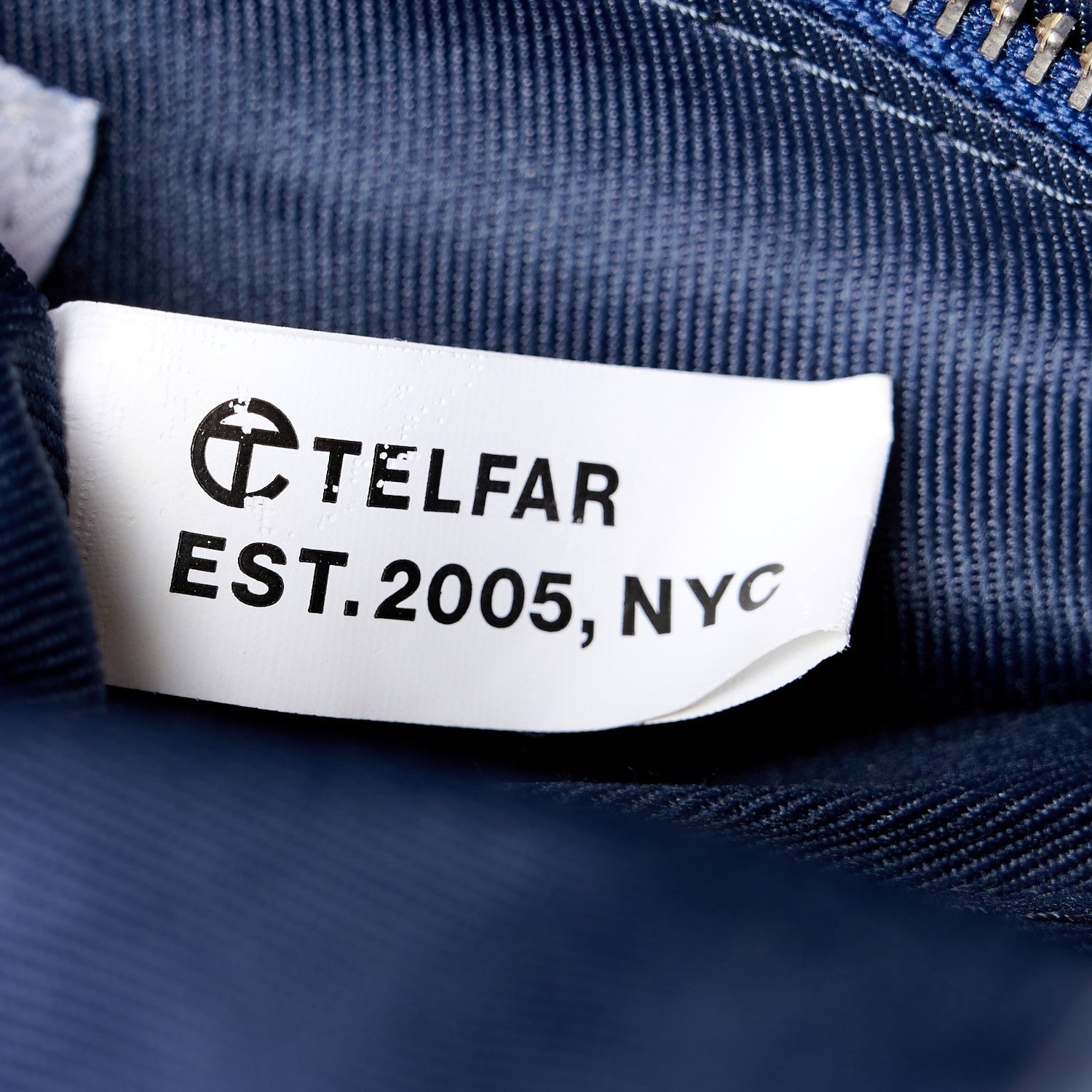 Telfar Vegan Leather Medium Shopping Bag Navy 7 of 10