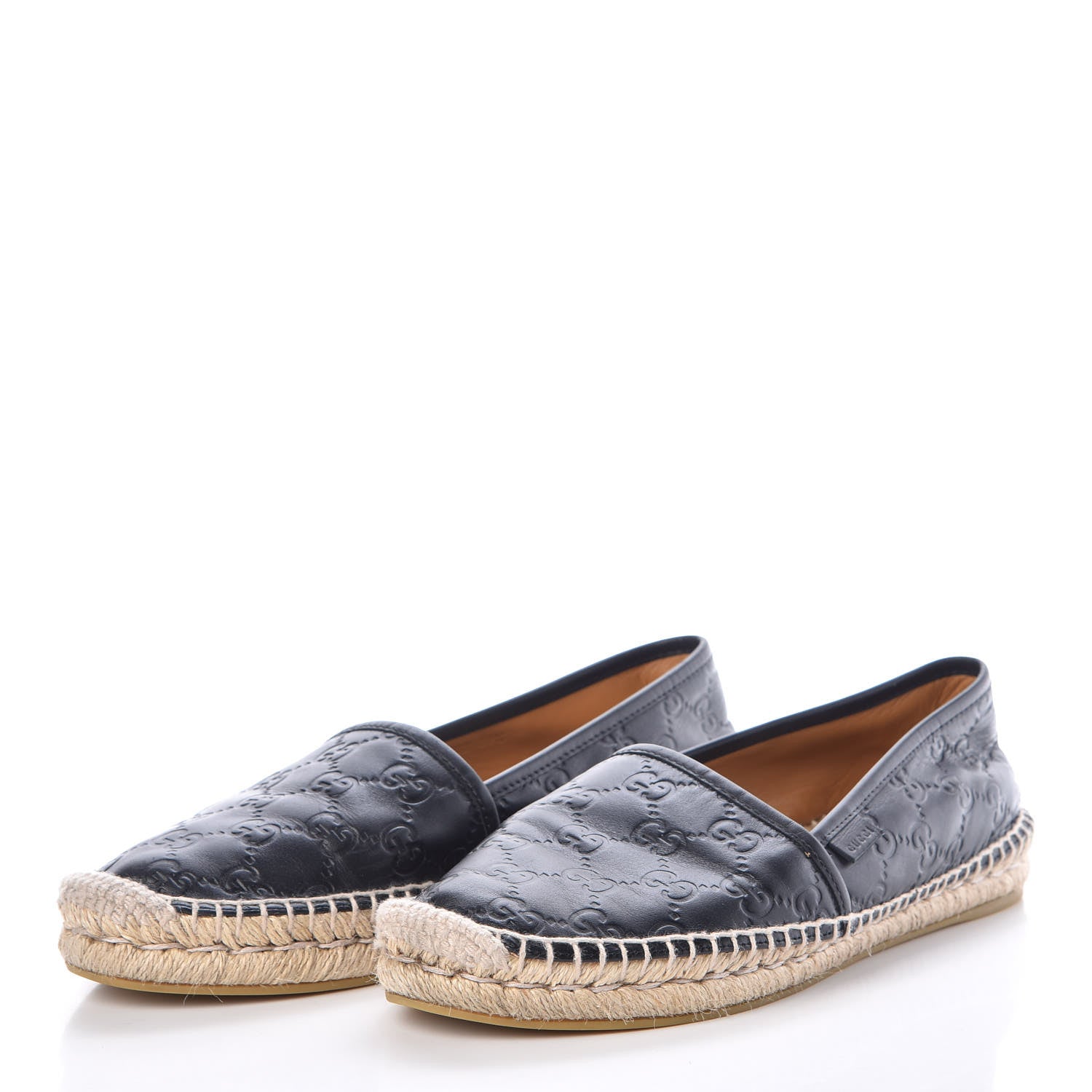 Gucci Guccissima Signature Espadrilles 39.5 Black 3 of 8