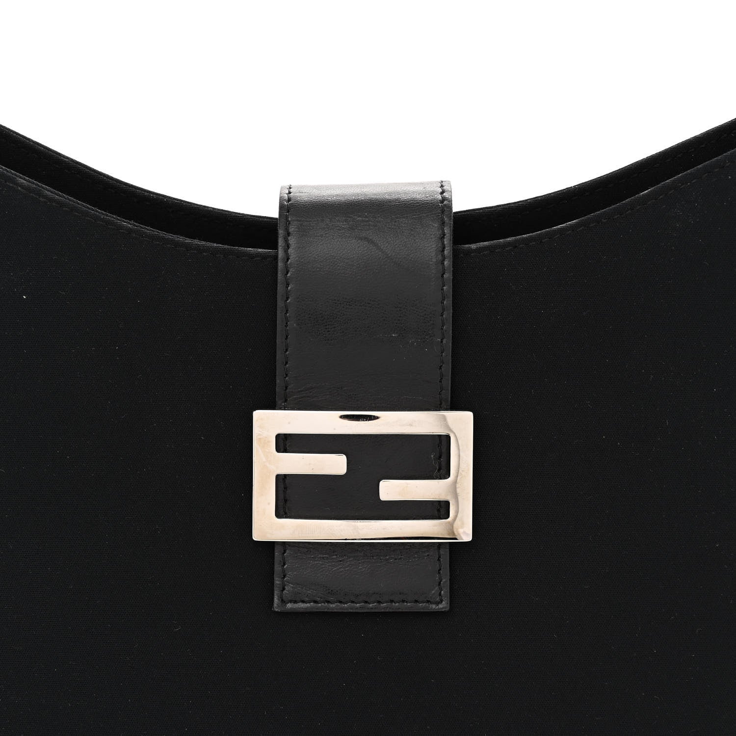Fendi Neoprene Shoulder Bag Black 7 of 16