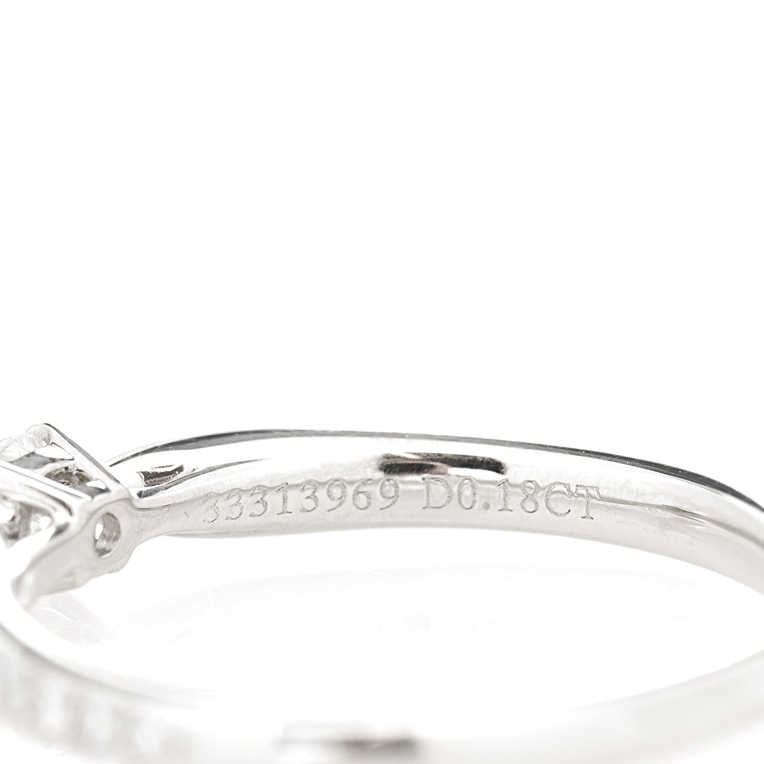 Tiffany Platinum Diamond .18ct Harmony Engagement Ring 51 5.75 7 of 7