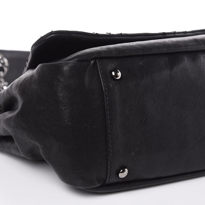 Chanel Calfskin Diamond Stitch Accordion Flap Black 8 of 14