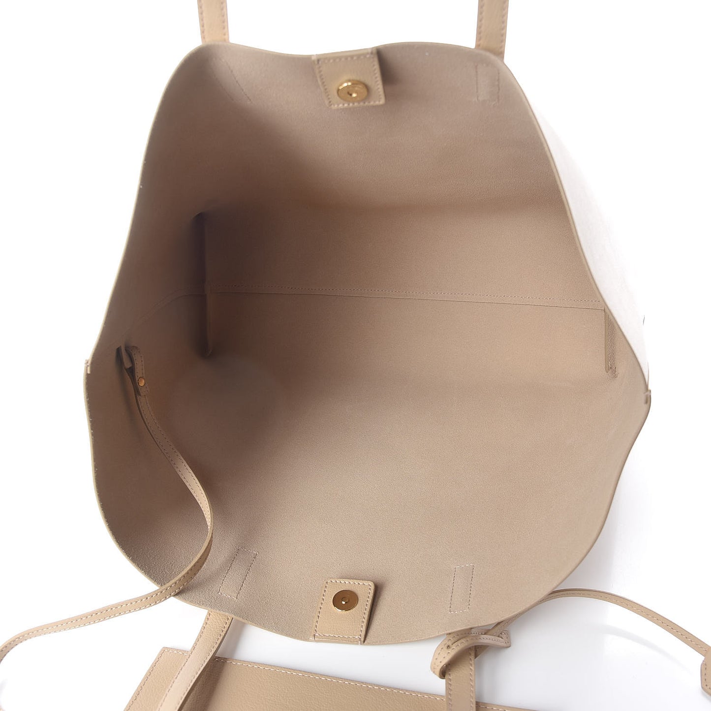 Calfskin Large Shopping Tote Nude Powder
