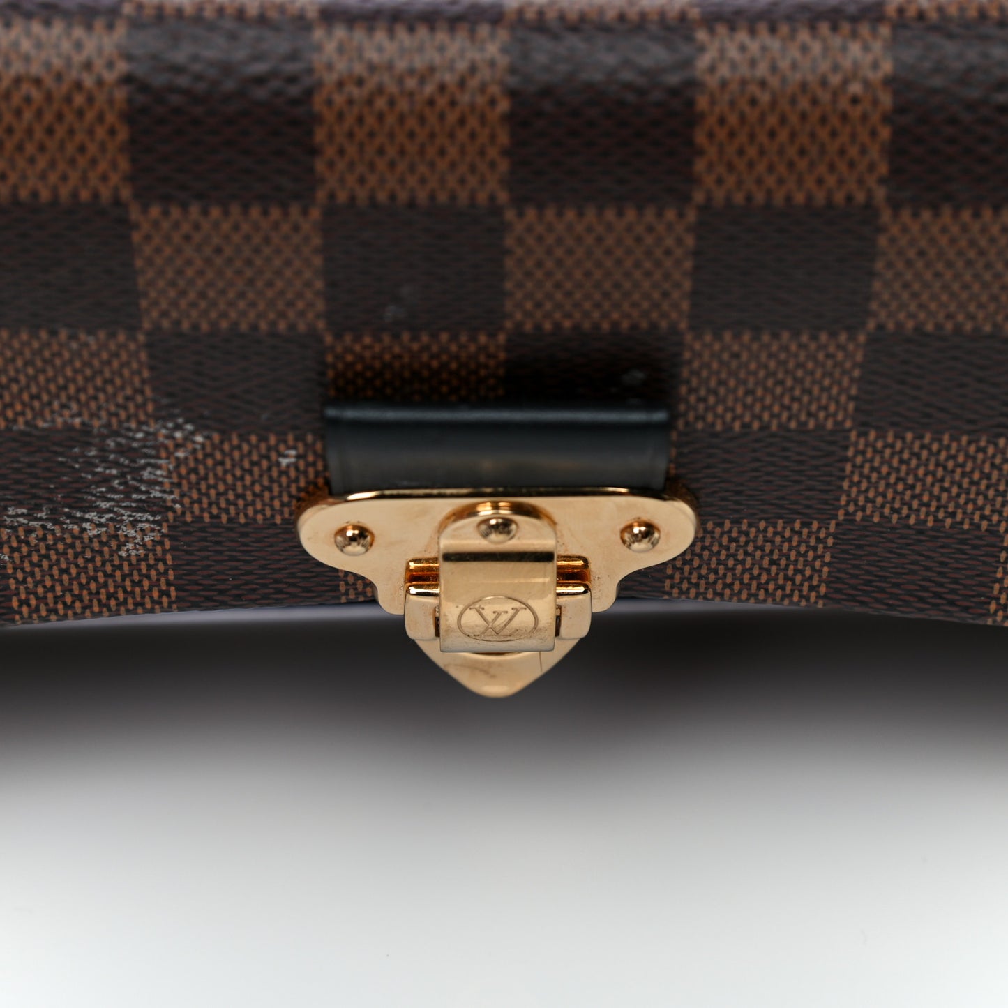Damier Ebene Vavin Chain Wallet Red