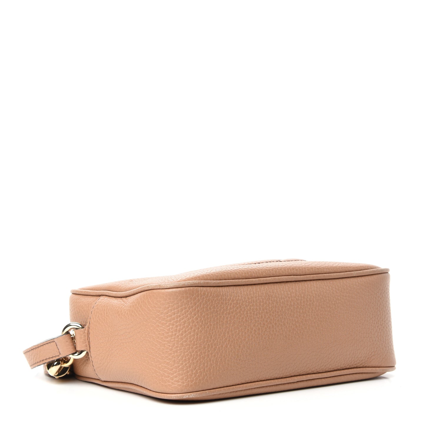 Pebbled Calfskin Small Soho Disco Bag Camelia